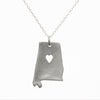 Sterling silver Alabama necklace