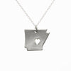 Sterling silver Arkansas necklace