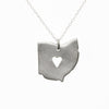 Sterling silver Ohio necklace