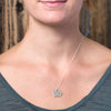 Sterling silver Iowa necklace