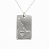 Sterling silver Idaho necklace