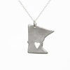 Sterling silver Minnesota necklace